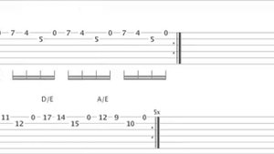 Eugene's Trick Bag Crossroads guitar duel TAB