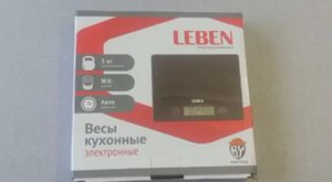 Электронные кухонные весы LEBEN Обзор распаковка