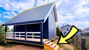 Обзор стильного каркасного дома 6х8 м² в г. Лодейное поле || Двухэтажный каркасный дом