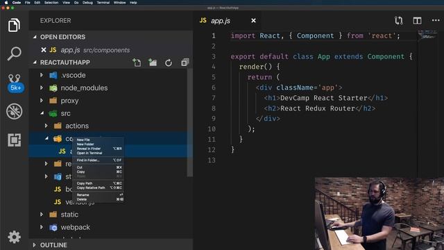 Generating and Configuring the React JS Authentication Application смотреть онлайн