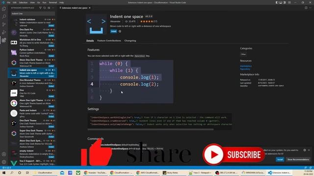 2 Adding VS Code Indentation Extension For AWS Cloudformation  YAML Templates