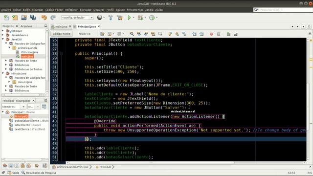 Java GUI #5 - Evento de click no botão смотреть онлайн