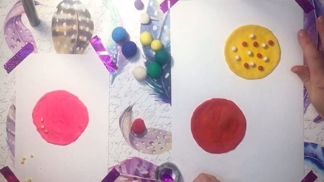 Пластилинография «новогодние шары»