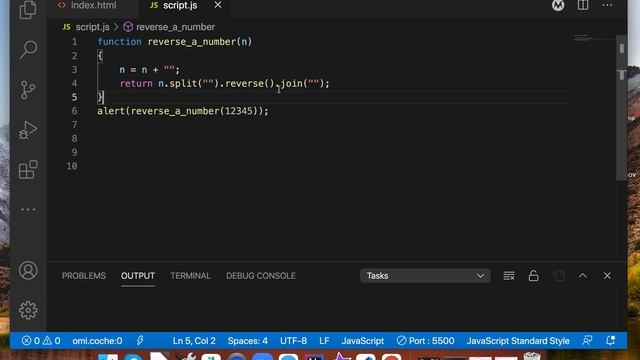Напишите функцию JavaScript, которая переворачивает число