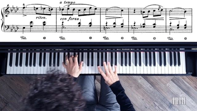 Chopin: Waltz Op. 69 No. 1 in A Flat Major - Piano Tutorial - Sheet Music смотреть онлайн