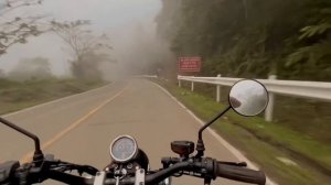 Road Trip in Fog | Ride with Classic Motorcycle