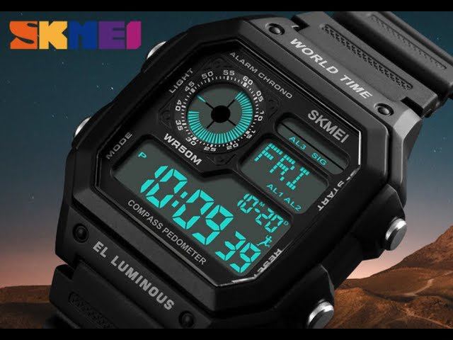 Обзор часов SKMEI 1373 с компасом и шагомером
