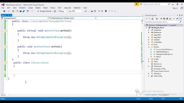 How can we implement the two interfaces having same method names c# смотреть онлайн