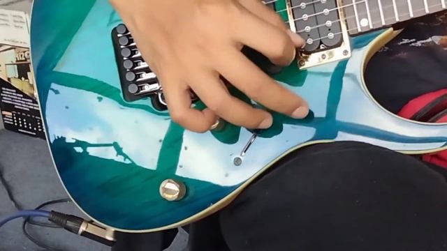 ibanez RG upgraded to full rosewood neck steinlesssteel fret bill Lawrence USA pickups смотреть онлайн