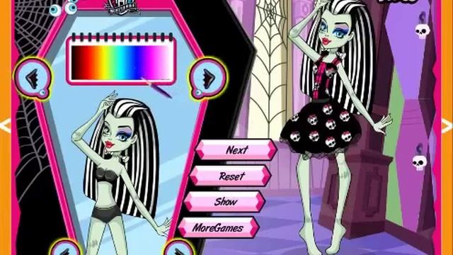 мультик игра Монстр Хай красавица Франки серия 2 онлайн смотреть онлайн