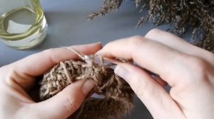 Как связать вазу из джута!