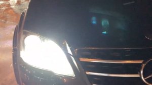 Динамические поворотники плюс LED габариты Mercedes-Benz ML350 W164 2010