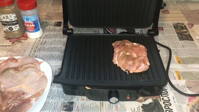 Куриные отбивные на электрогриле | Быстро и очень вкусно!) смотреть онлайн