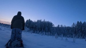 -25 мороз. Новичок на охоте. Небольшое путешествие на природу в крутой морозный день.