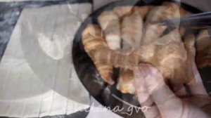 ?СЛОЁНЫЕ ТРУБОЧКИ С ЗАВАРНЫМ БЕЛКОВЫМ КРЕМОМ?