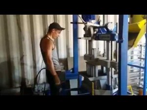 Работа и организация производства вибропресса Кондор  (Дракон)