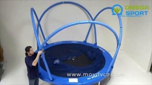 Обзор. Батут ACTIVE FUN. Сборка батута для хранения на улице под чехлом