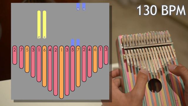 Kalimba Exercises - One Octave Dyad Scale смотреть онлайн