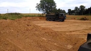 Экскаватор ЭОВ 4421 На базе КРАЗА-255Б экскаватор в работе