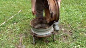 Печь из автомобильных дисков. 1 часть.