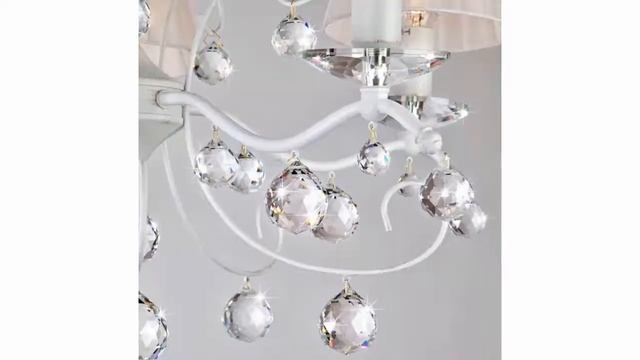 Дешевле обычной цены люстра Евросвет 10058/5 белый с золотом Strotskis Распродажа и скидка Светодом смотреть онлайн