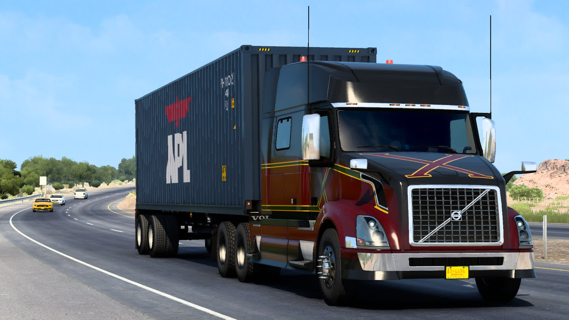 2 / ATS 1.43 / Volvo VNL 730 / загрузка в Аризону.