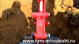 Навесной траншейный экскаватор на тракторе TYM T433