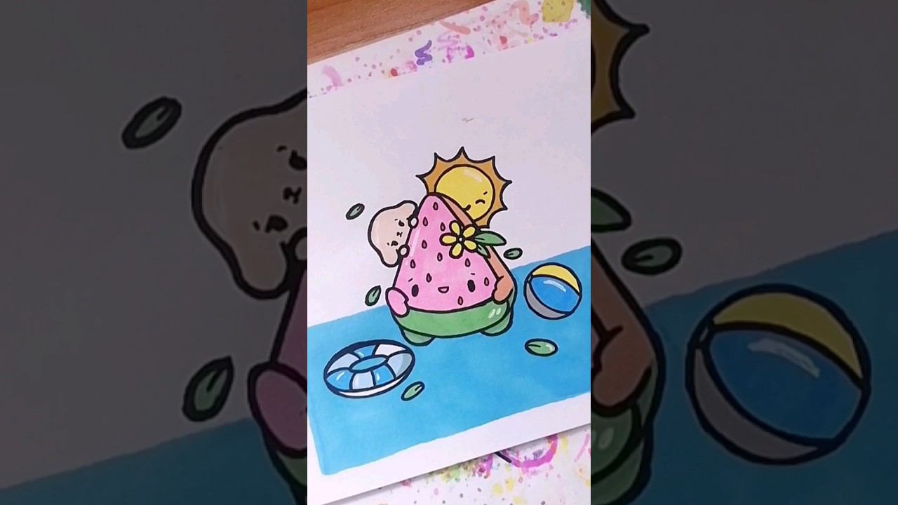 рисуем заказ на БУМАЖНЫЕ СЮРПРИЗЫ вместе❤️процесс создания #бумажныесюрпризы #рисуюназаказ #shorts