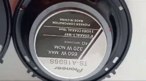 Автомобильные динамики Pioneer TS-A1696S Коаксиальная акустика 3-х полосная 16 См (6 Дюйм.) 400 Вт.