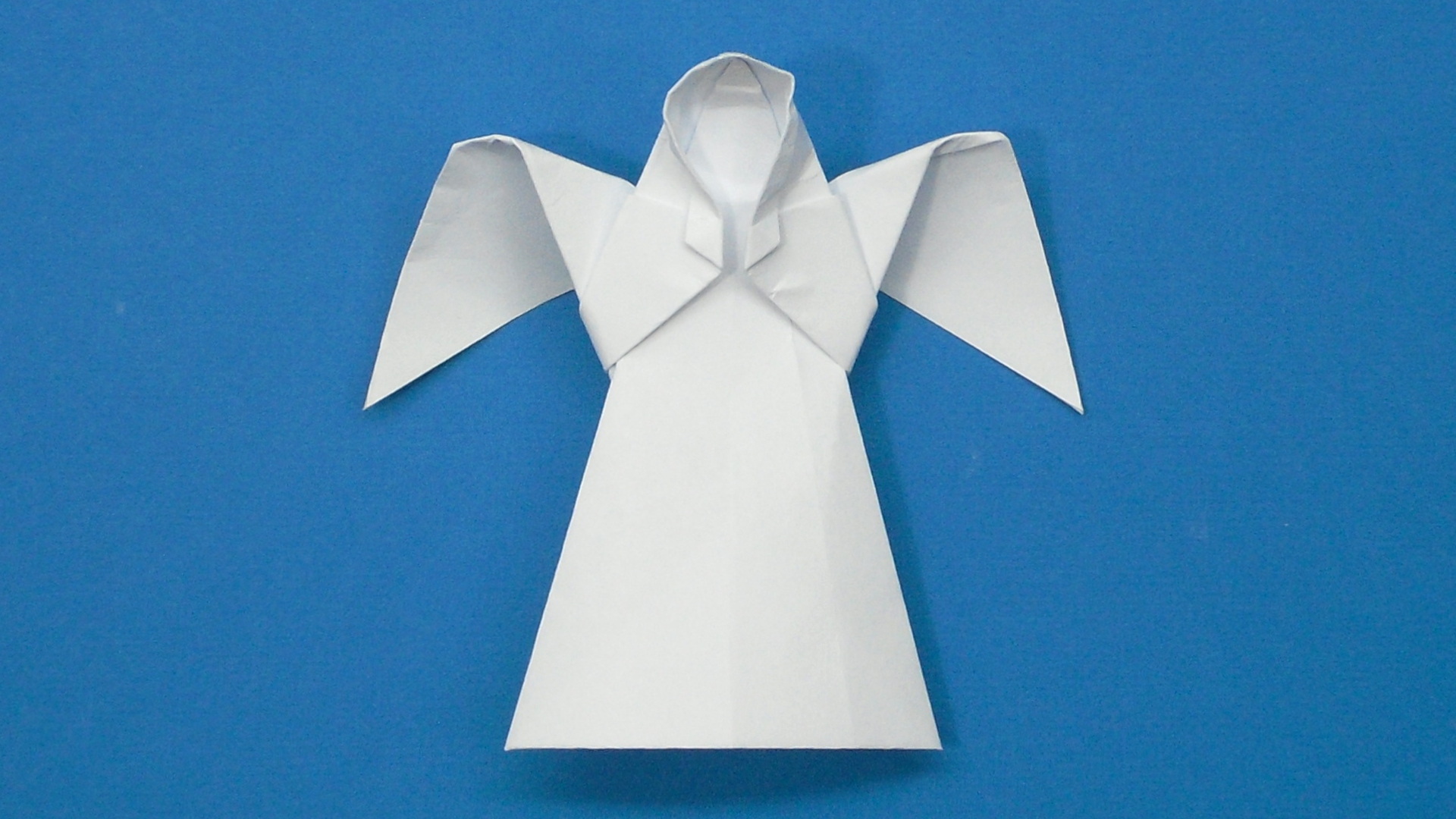 Как сделать Ангела из бумаги без клея | Оригами Ангел своими руками | Фигурка Ангелочка для детей