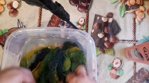 Как стирать и как сушить изделие из Кауни. На примере палантина.