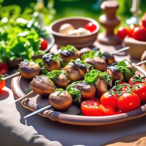 Грибные шашлычки на кеци, без возни и заморочек! Скорее сохраняйте рецепт! Обязательно приготовьте!!