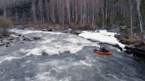 Большой Манский порог. Первая ступень. Пакрафт Иволга. Packrafting in Siberia