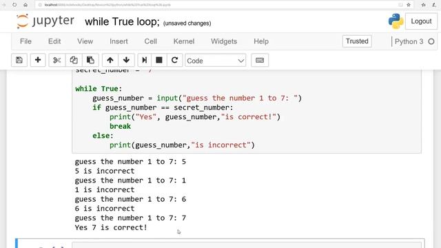 Python: Module 4: Lesson 3: while True loop:English: Saima Academy смотреть онлайн