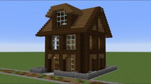 Майнкрафт - Как построить небольшой деревянный дом 3. Minecraft
