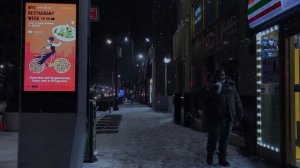 NYC 9 p.m. Snow - Manhattan, New York 4K ASMR