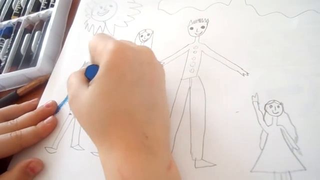 Рисуем дружную семью смотреть онлайн