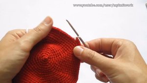Вязание крючком. Вяжем Арбуз. Долька арбуза крючком. Crochet. Knit Watermelon.