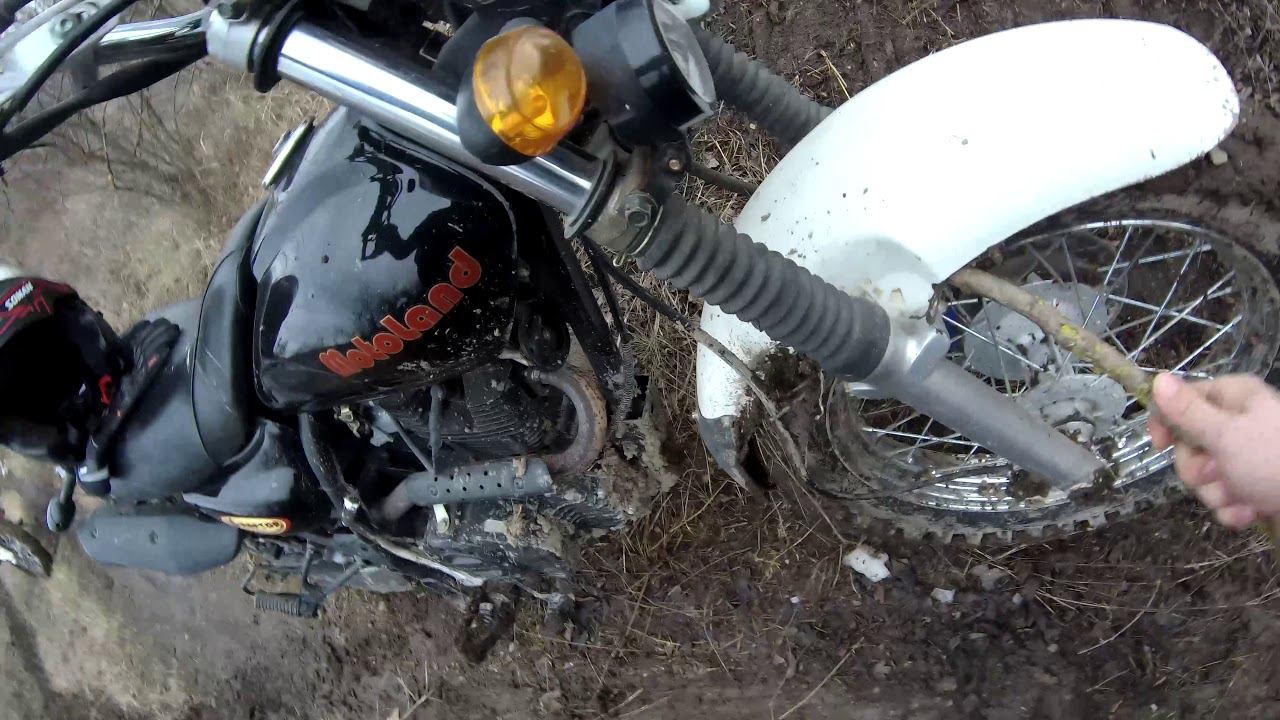 Motoland V-raptor 250 на резине от квадрика в грязи под Машуком. Надо поднимать переднее крыло! 18+ смотреть онлайн