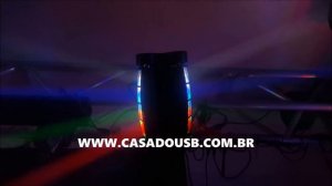 Mini Moving Spider 8 Leds Cree de 3w RGBW