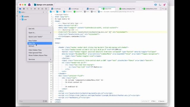 #1 Django-CRM: Создаем проект, формируем шаблоны.