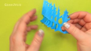 Объемная снежинка из бумаги