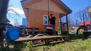 Монтаж фильтра для Абиссинской скважины