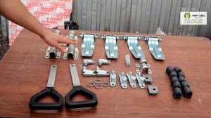 Фурнитура на ворота для автомобиля Газель с замками усиленная.
