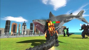 Mutant Megalodon Team vs Godzilla Evolve Team - ARBS