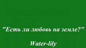 Есть ли любовь на земле?..