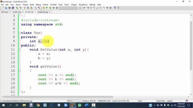 Access Specifiers in C++ | public, private & protected смотреть онлайн