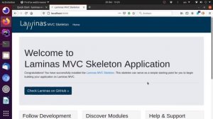 A quick install of the Laminas MVC skeleton