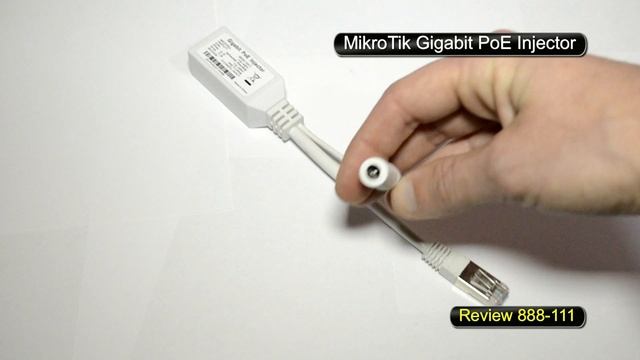 MikroTik Gigabit PoE Injector RBGPOE model G00-001 Review 888-111 смотреть онлайн