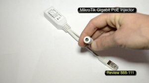 MikroTik Gigabit PoE Injector RBGPOE model G00-001 Review 888-111